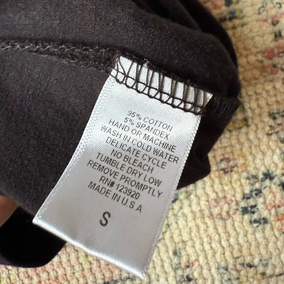 NWT LAmade Trina Black Pencil Skirt Women’s Size Small Fold Over Waist Stretch - Picture 4 of 4